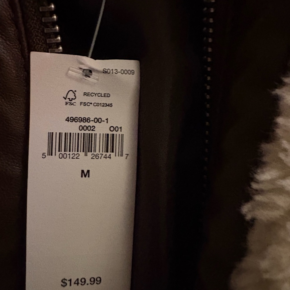 GAP Cream and Brown Teddy Jacket - Picture 4 of 4